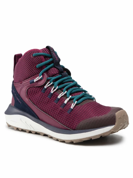 Συμφωνίες 🤩 Columbia Γυναίκες Μπότες Χιονιού Παπούτσια πεζοπορίας Trailstorm Mid Waterproof BL0155 Μπορντό 🔥