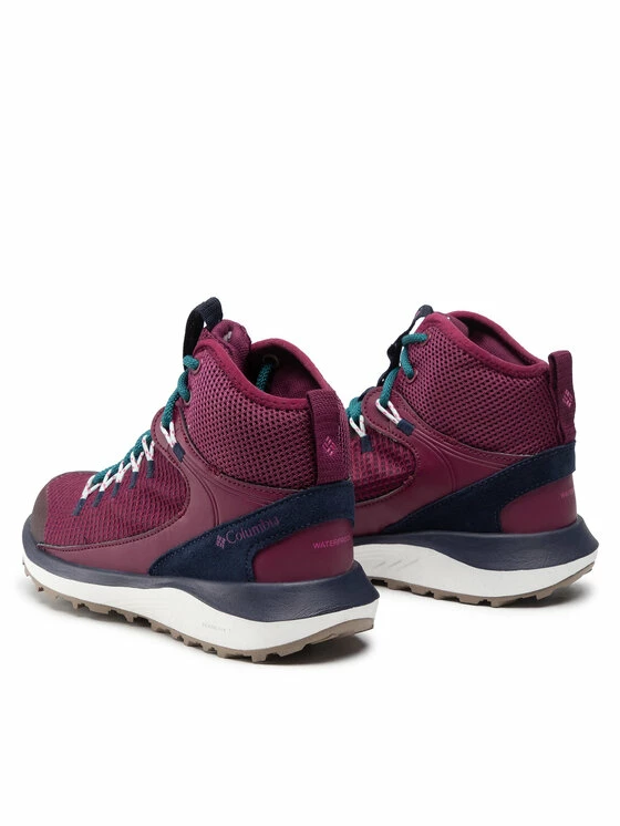 Συμφωνίες 🤩 Columbia Γυναίκες Μπότες Χιονιού Παπούτσια πεζοπορίας Trailstorm Mid Waterproof BL0155 Μπορντό 🔥 - Image 3
