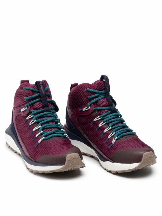 Συμφωνίες 🤩 Columbia Γυναίκες Μπότες Χιονιού Παπούτσια πεζοπορίας Trailstorm Mid Waterproof BL0155 Μπορντό 🔥 - Image 5