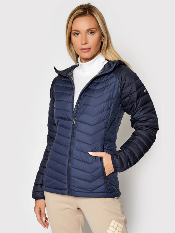 Το φθηνότερο ❤️ Columbia Γυναίκες Χειμωνιάτικα Μπουφάν Μπουφάν πουπουλένιο Powder Lite 1699071 Σκούρο μπλε Slim Fit 💯