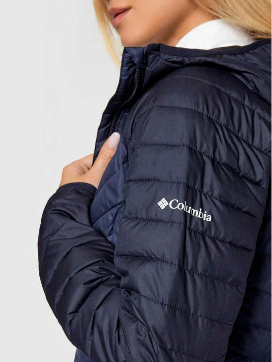 Το φθηνότερο ❤️ Columbia Γυναίκες Χειμωνιάτικα Μπουφάν Μπουφάν πουπουλένιο Powder Lite 1699071 Σκούρο μπλε Slim Fit 💯 - Image 5