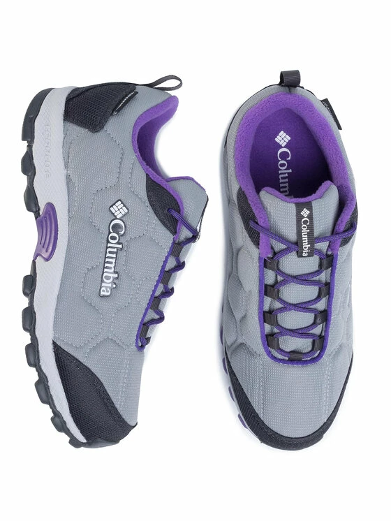 Ολοκαίνουργιο 🌟 Columbia Γυναίκες Κλειστά Παπούτσια Παπούτσια πεζοπορίας Youth Firecamp Sledder 3 Wp BY1202 Γκρι ⭐ - Image 5