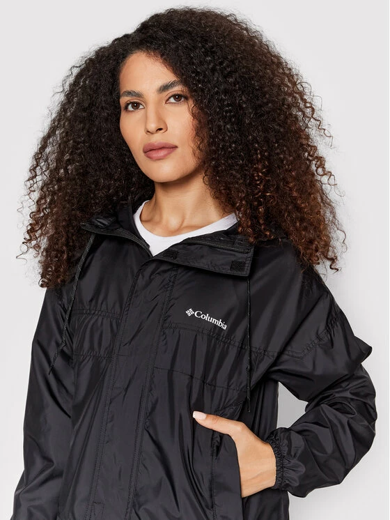 Εκπτωση 🥰 Columbia Γυναίκες Μπουφάν Anorak Αντιανεμικό Flash Challenger 1989511 Μαύρο Relaxed Fit 🎉 - Image 4