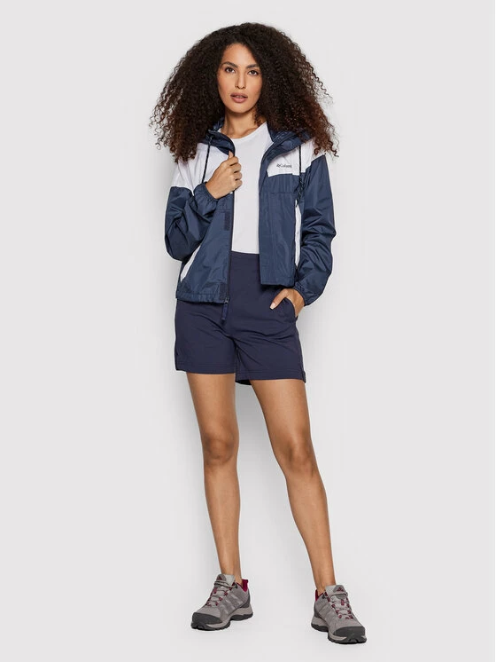 Προϋπολογισμός 😍 Columbia Γυναίκες Μπουφάν Anorak Αντιανεμικό Flash Challenger 1989511 Σκούρο μπλε Relaxed Fit 👏 - Image 2