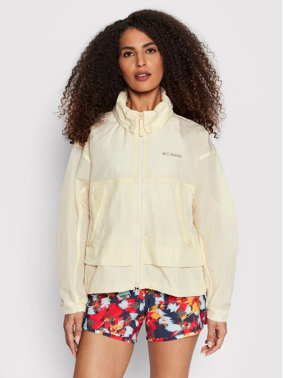 Εξοδος 🔥 Columbia Γυναίκες Αντιανεμικά Μπουφάν Αντιανεμικό Paracutie 1989441 Μπεζ Regular Fit ❤️