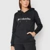 Εξοδος ⌛ Columbia Γυναίκες Μπλούζες Χωρίς Φερμουάρ Μπλούζα Logo 1895751 Μαύρο Regular Fit ❤️