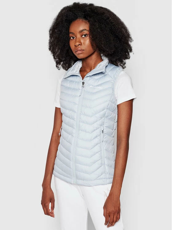 Τοπ 10 👍 Columbia Γυναίκες Γιλέκα Γιλέκο Powder Lite Vest 1757411 Μπλε Slim Fit 🔥