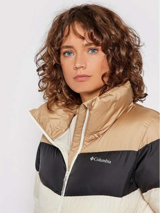 Καλύτερη πώληση ✔️ Columbia Γυναίκες Χειμωνιάτικα Μπουφάν Μπουφάν πουπουλένιο Puffect™ Color Blocked 1955101 Μπεζ Regular Fit 😍 - Image 4