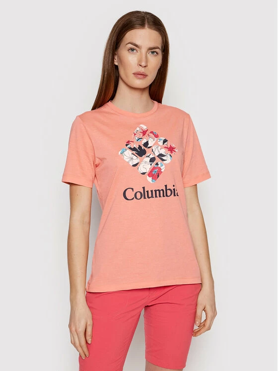 Η καλύτερη συμφωνία 😍 Columbia Γυναίκες T-shirts T-Shirt Bluebird Day 1934002 Πορτοκαλί Relaxed Fit 🧨