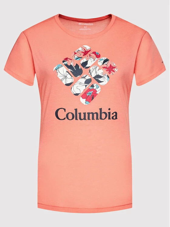 Η καλύτερη συμφωνία 😍 Columbia Γυναίκες T-shirts T-Shirt Bluebird Day 1934002 Πορτοκαλί Relaxed Fit 🧨 - Image 5