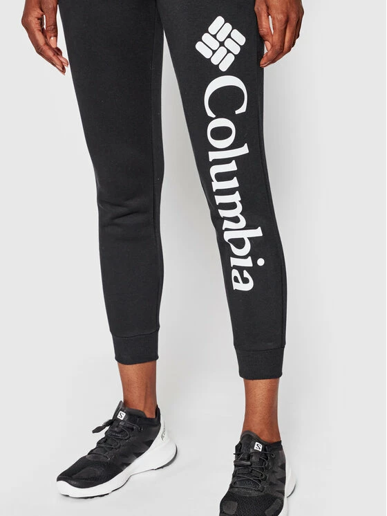 Τοπ 10 ✨ Columbia Γυναίκες Παντελόνια Φόρμας Παντελόνι φόρμας Logo Fleece Μαύρο Regular Fit ⌛ - Image 4