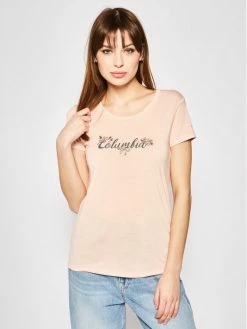 Τοπ 10 🔔 Columbia Γυναίκες T-shirts T-Shirt Shady Grove 1885993 Ροζ Regular Fit Μπεζ 🌟