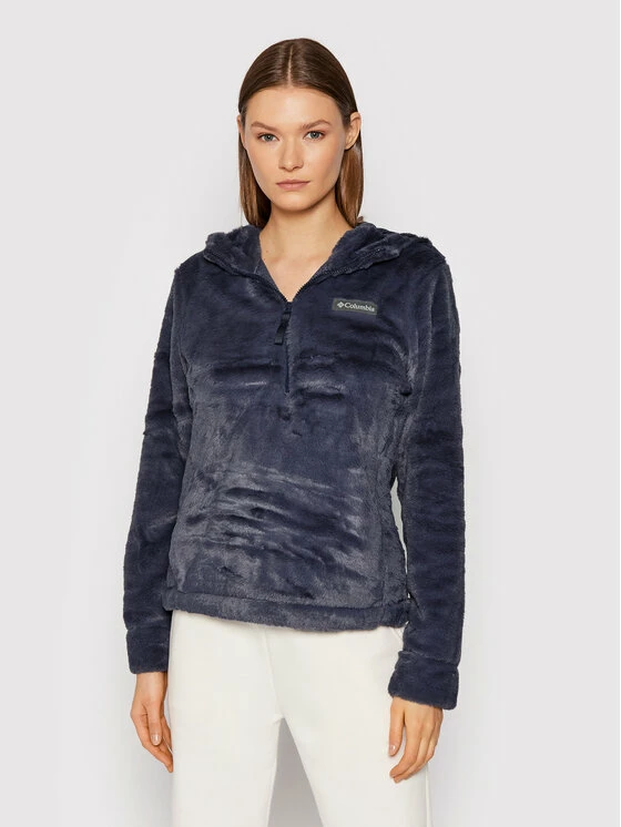 Αγορά 🛒 Columbia Γυναίκες Μπουφάν Anorak Bundle Up™ Hooded Fleece 1958811 Σκούρο μπλε Regular Fit 🌟