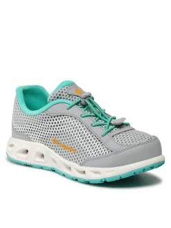 Συμφωνίες 🥰 Columbia Γυναίκες Κλειστά Παπούτσια Παπούτσια πεζοπορίας Youth Drainmaker IV BY1091 Γκρι 👏